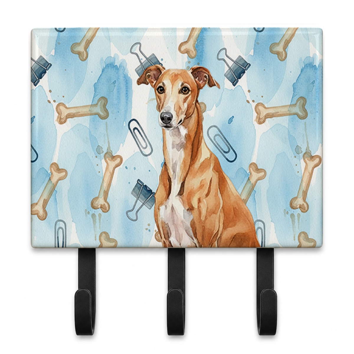 DAC9325TH68 9 x 6 in. Red Greyhound Coworker Leash or Key Holder