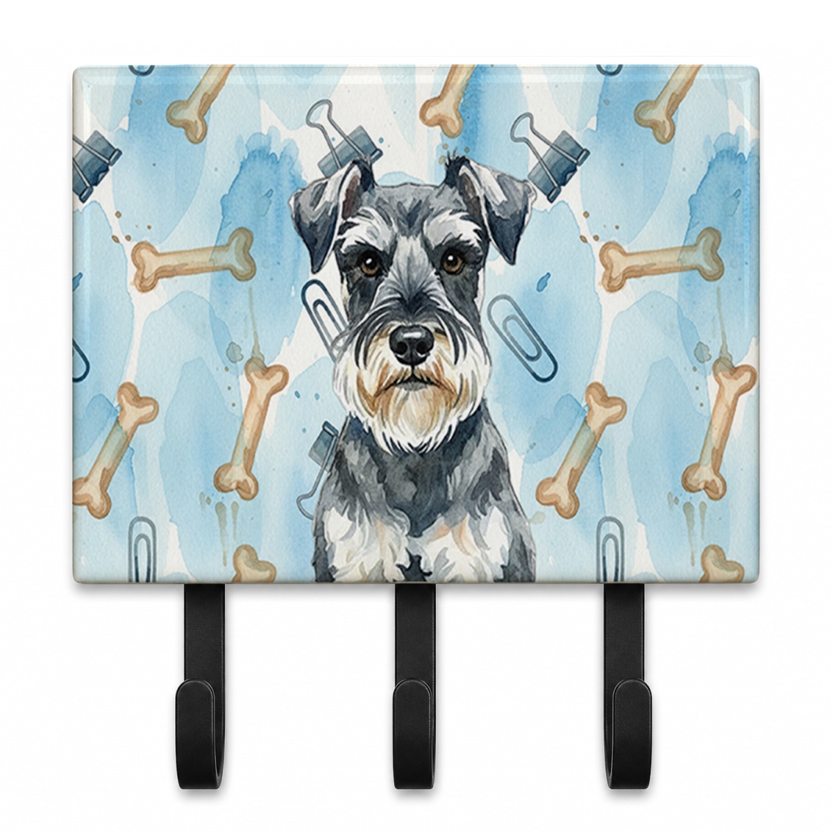 DAC9462TH68 9 x 6 in. Schnauzer Coworker Leash or Key Holder
