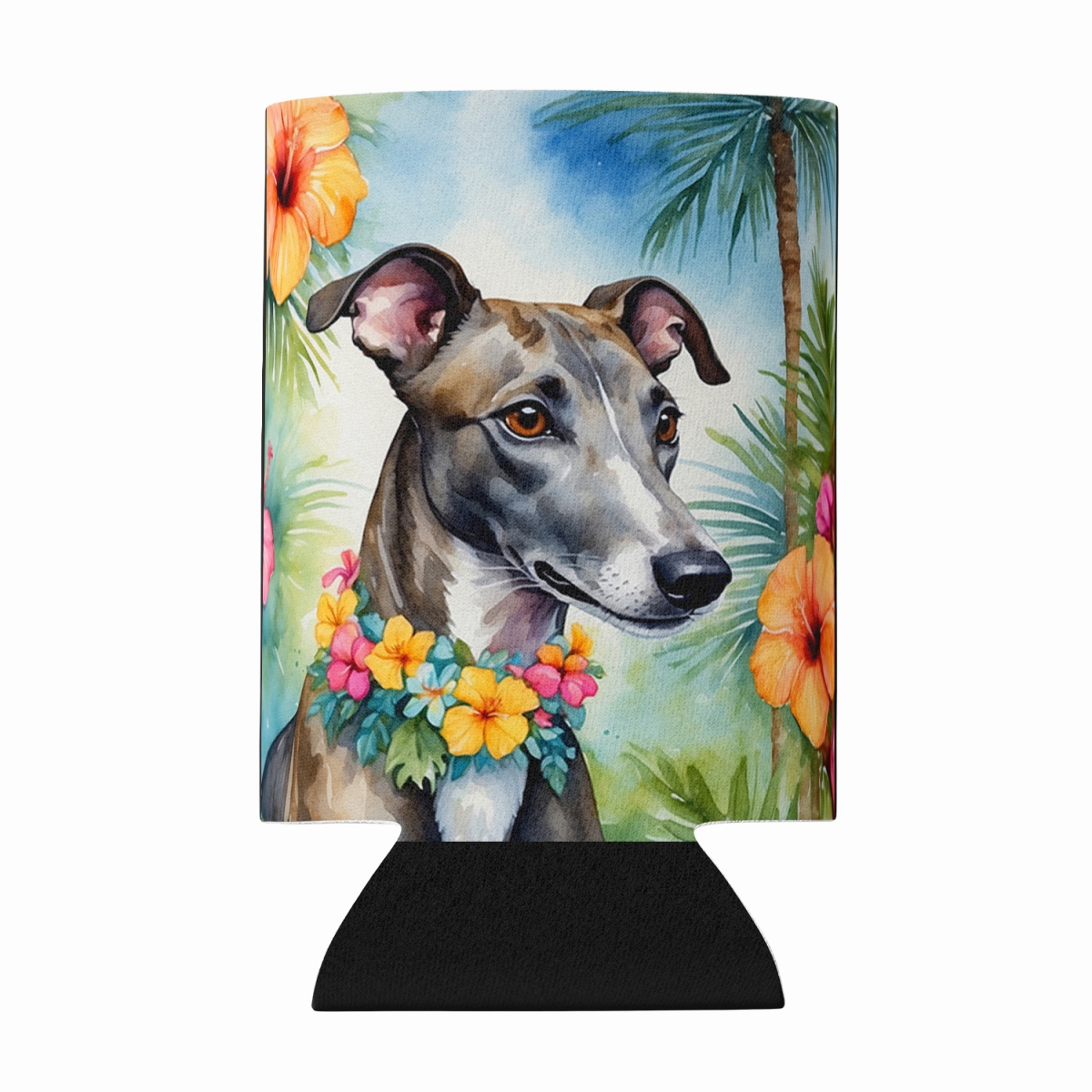 DAC6449CC 5 x 3 in. Greyhound Luau Can or Bottle Hugger