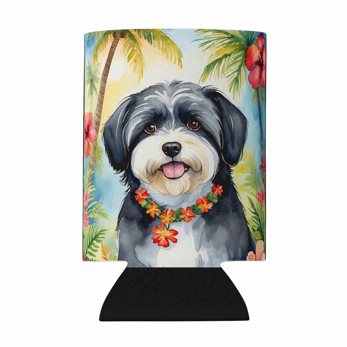 DAC6451CC 5 x 3 in. Havanese Luau Can or Bottle Hugger