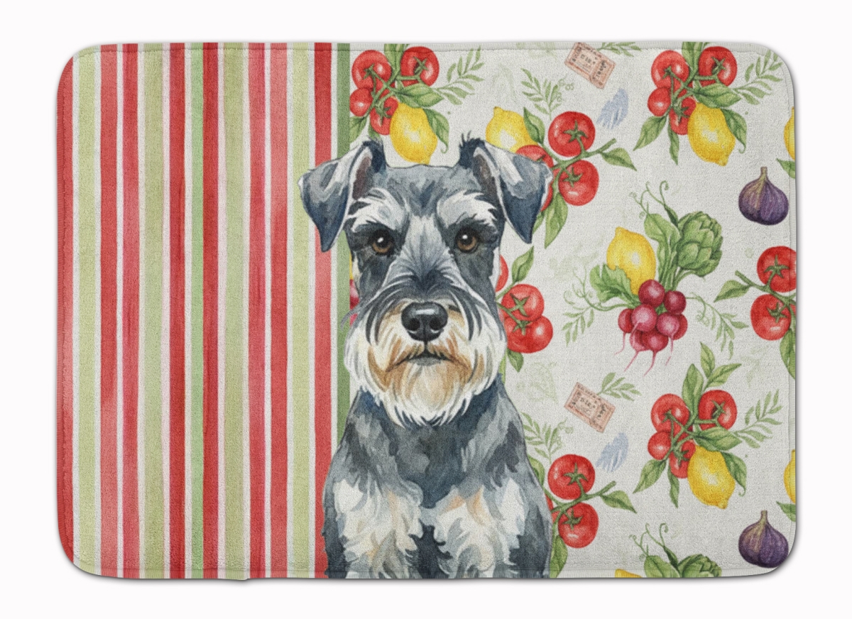 WDK8401RUG 19 x 27 in. Schnauzer Vegetables Memory Foam Kitchen Mat