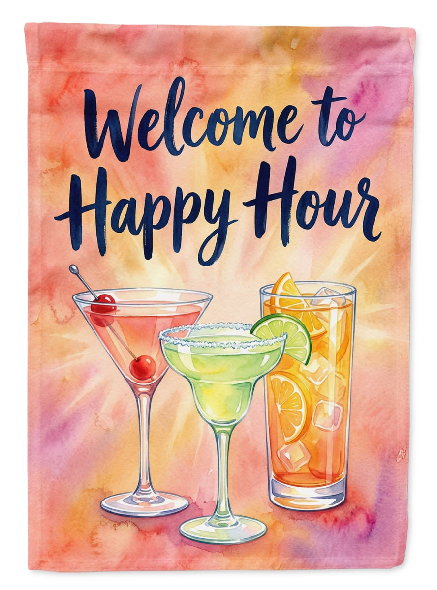 FNT1464CHF 40 x 28 in. Happy Hour Welcome House Flag