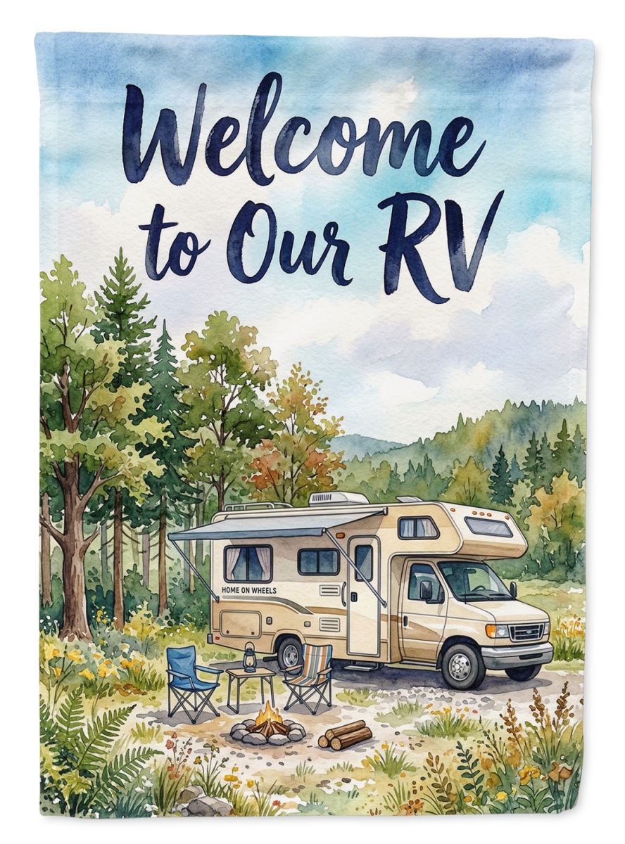 FNT1469CHF 40 x 28 in. RV Welcome House Flag