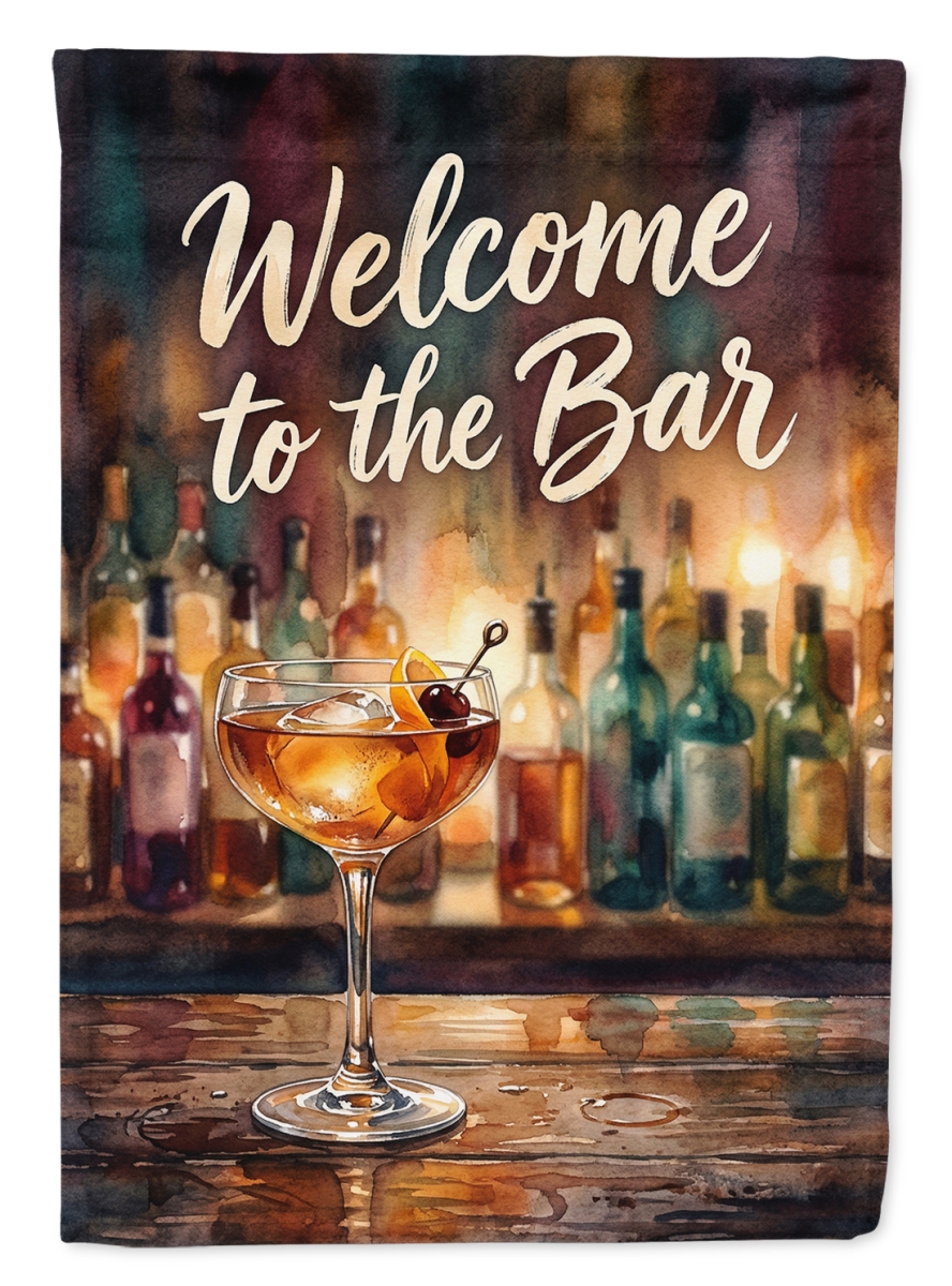 FNT1470CHF 40 x 28 in. Welcome to the Bar House Flag