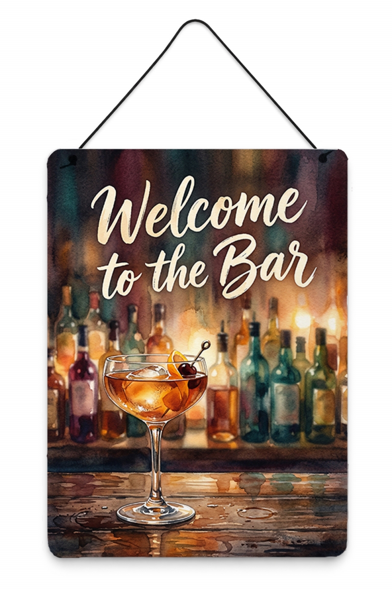 FNT1470DS1216 16 x 12 in. Welcome to the Bar Wall or Door Hanging Prints Metal Wall Art