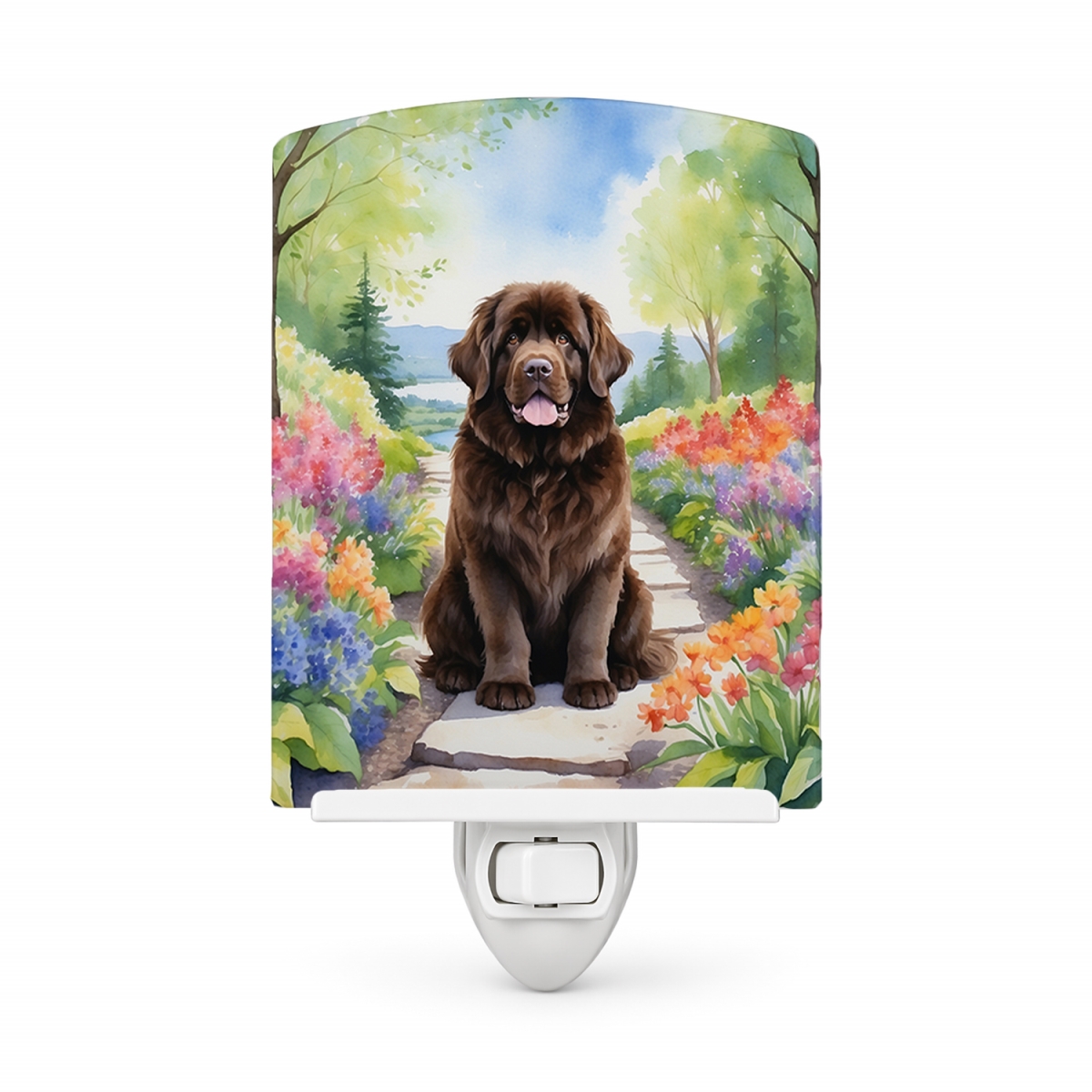 DAC6676CNL 6 x 4 in.  foundland Spring Path Ceramic Night Light