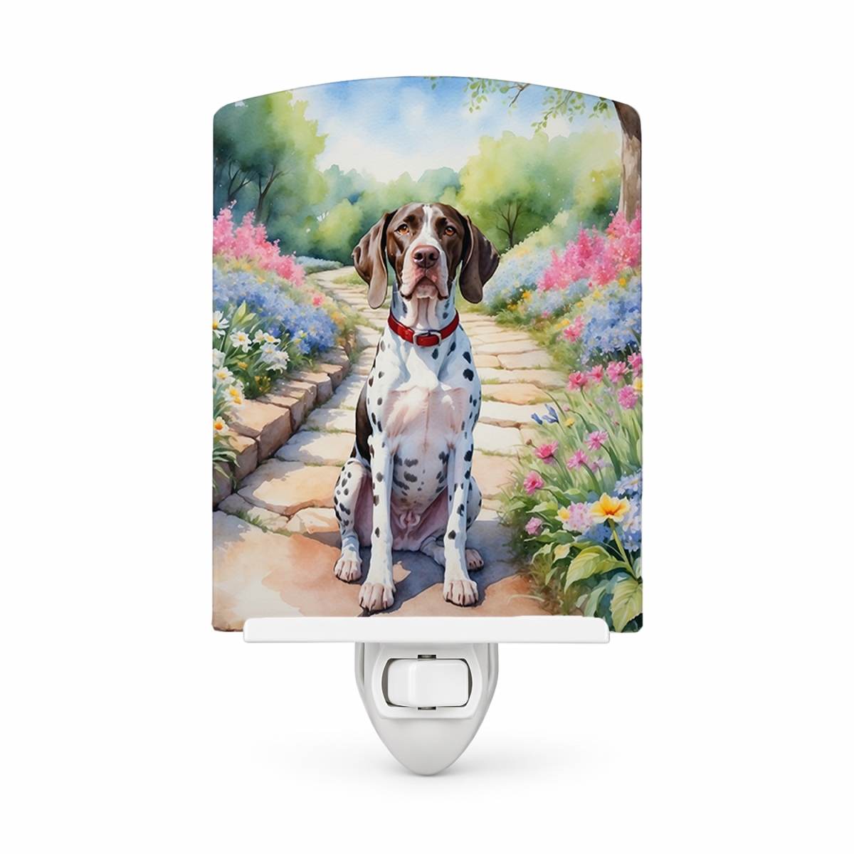 DAC6689CNL 6 x 4 in. Pointer Spring Path Ceramic Night Light