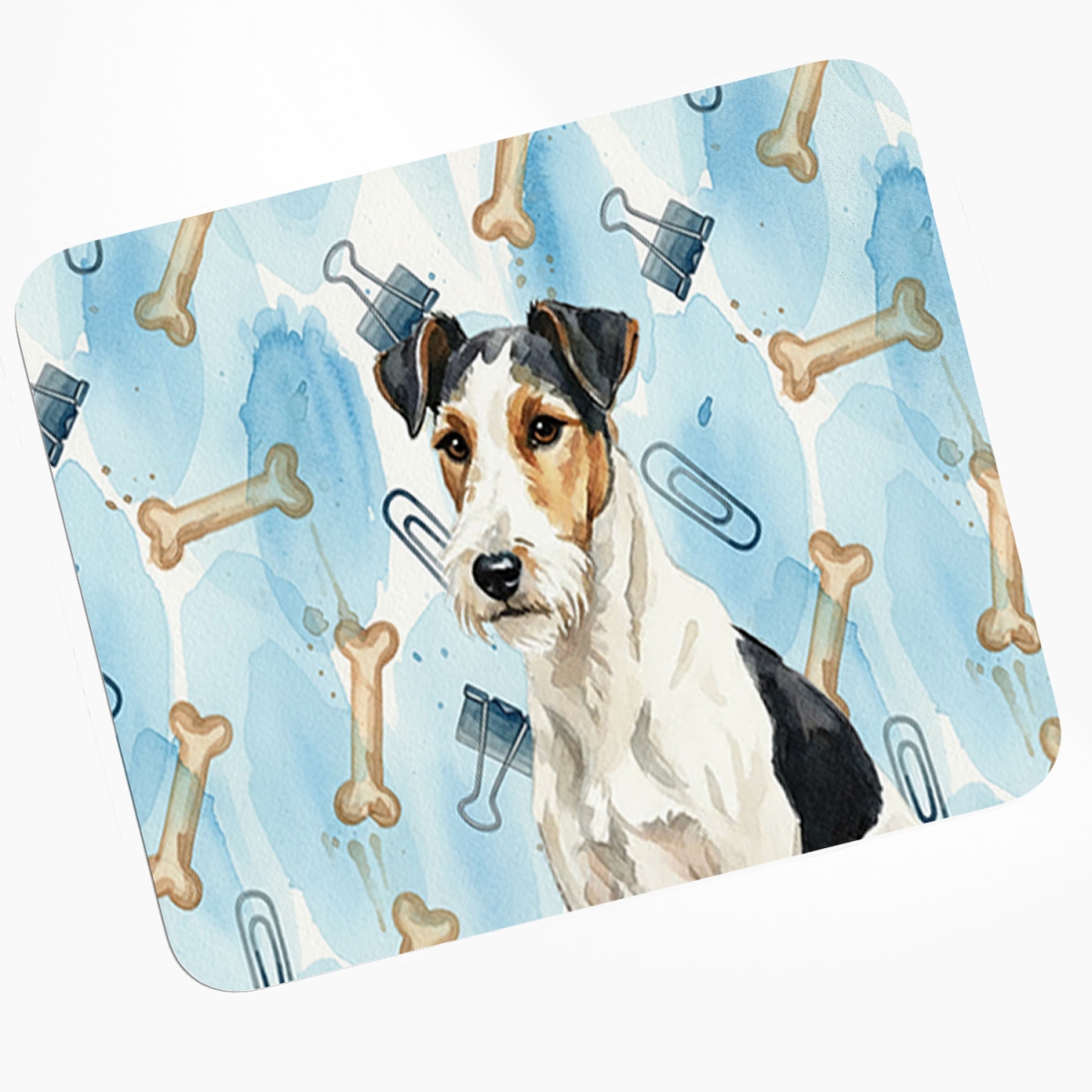 DAC9486MP 8 x 9.5 in. Smooth Fox Terrier Coworker Mouse Pad, Heat Resistant Trivet Hot Pad