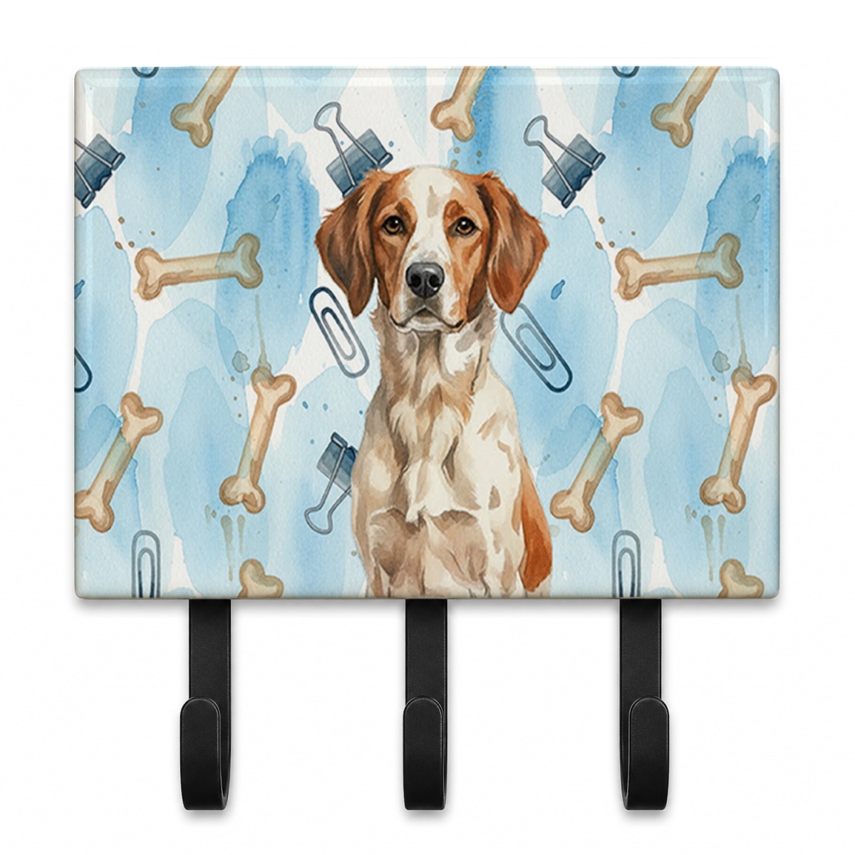 DAC9205TH68 9 x 6 in. Roan Brittany Coworker Leash or Key Holder