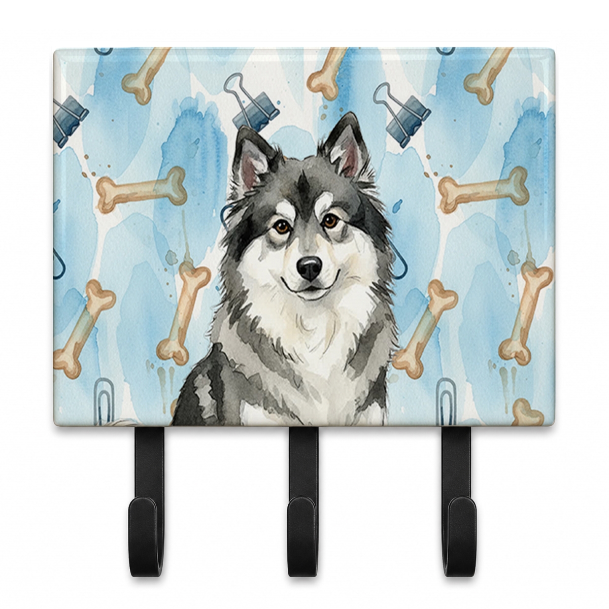 DAC9348TH68 9 x 6 in. Keeshond Coworker Leash or Key Holder