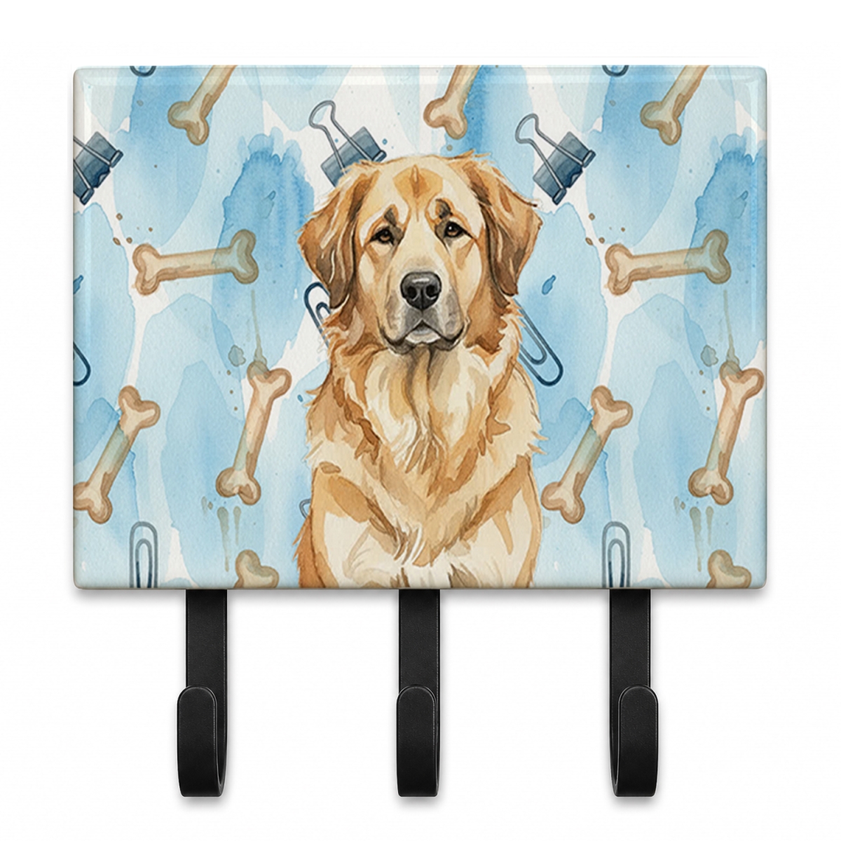 DAC9360TH68 9 x 6 in. Sandy Leonberger Coworker Leash or Key Holder