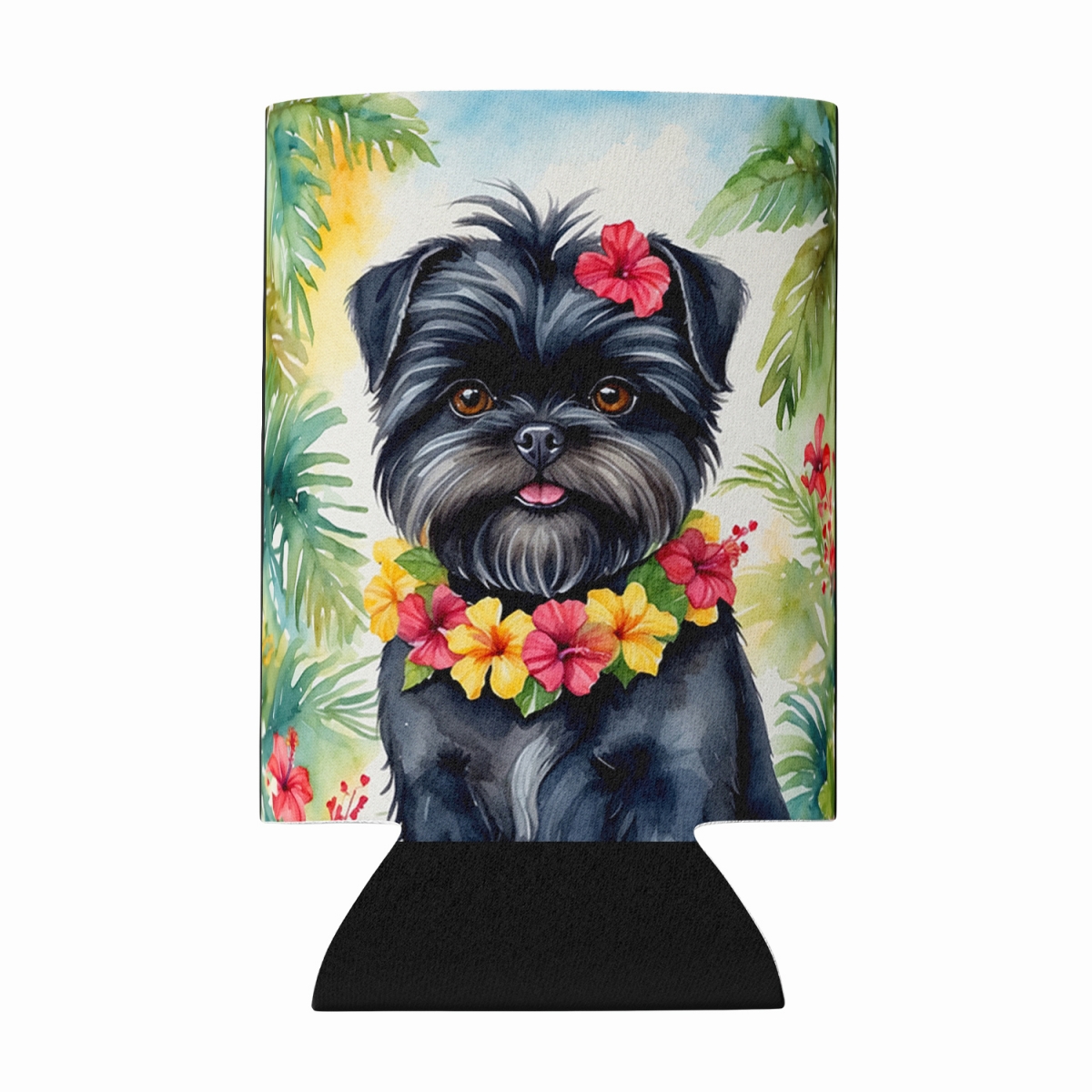 DAC6344CC 5 x 3 in. Affenpinscher Luau Can or Bottle Hugger