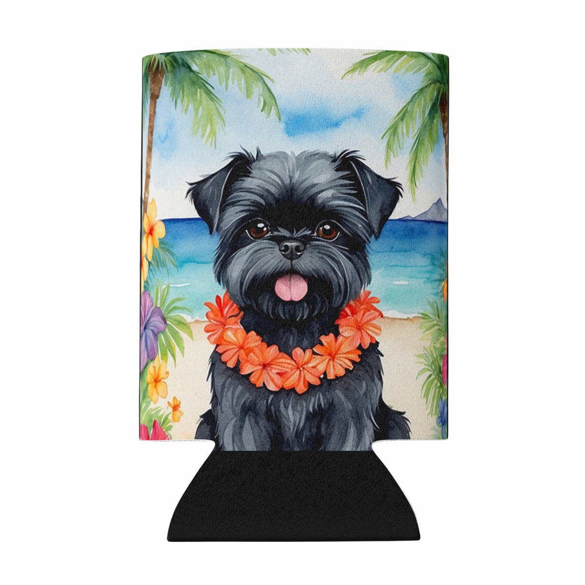 DAC6345CC 5 x 3 in. Affenpinscher Luau Can or Bottle Hugger