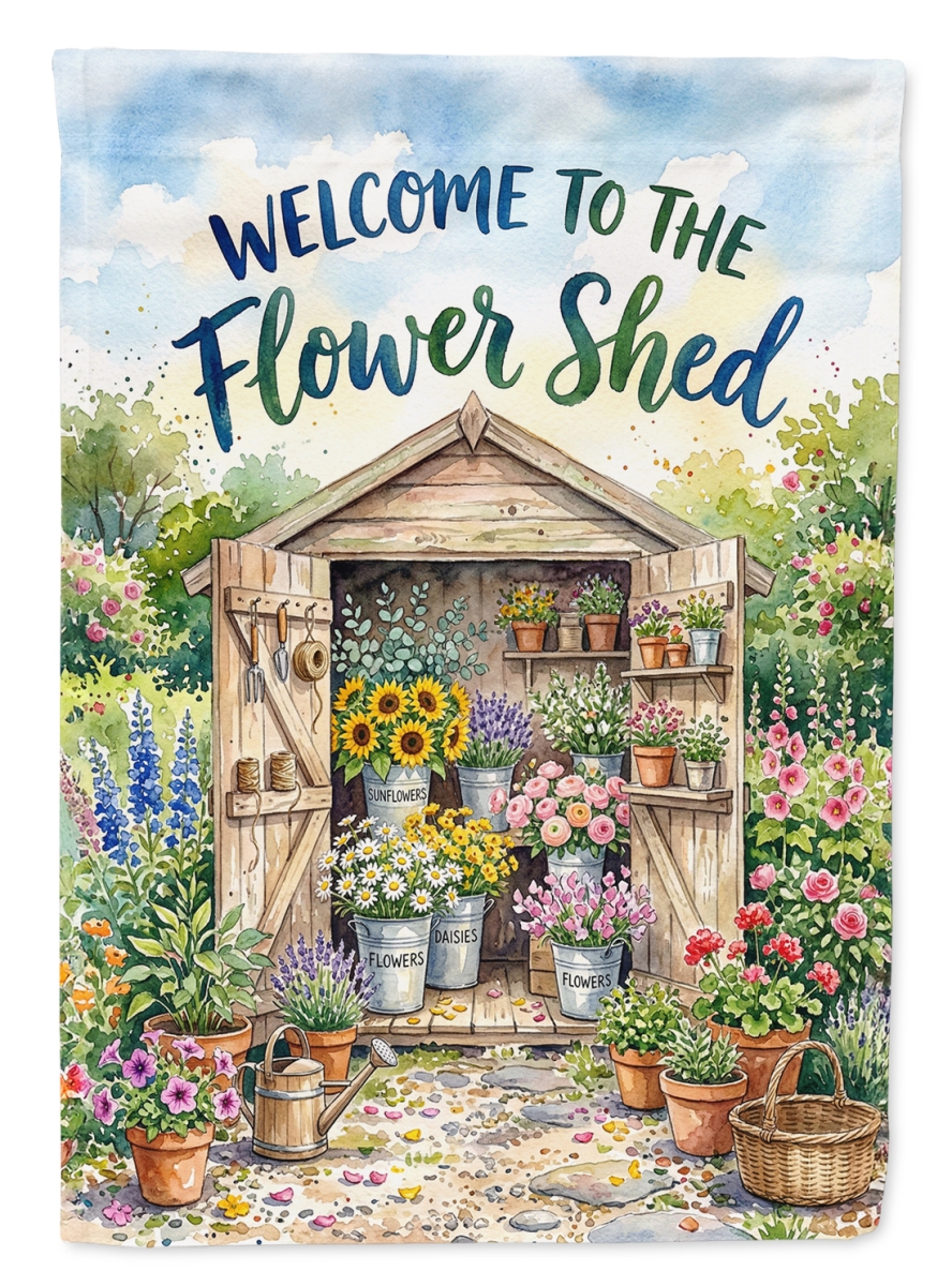 FNT1484CHF 40 x 28 in. Flower Shed Welcome House Flag