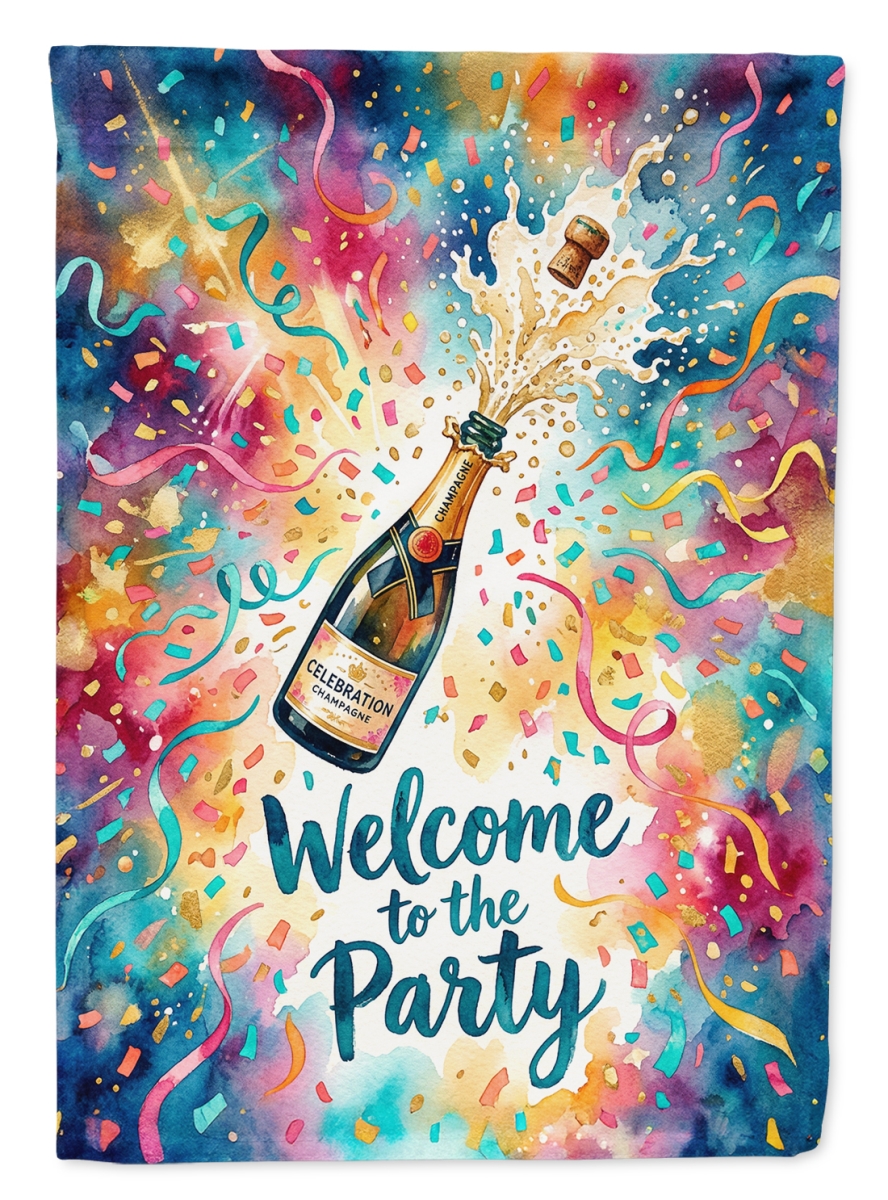 FNT1490CHF 40 x 28 in. Party Welcome House Flag