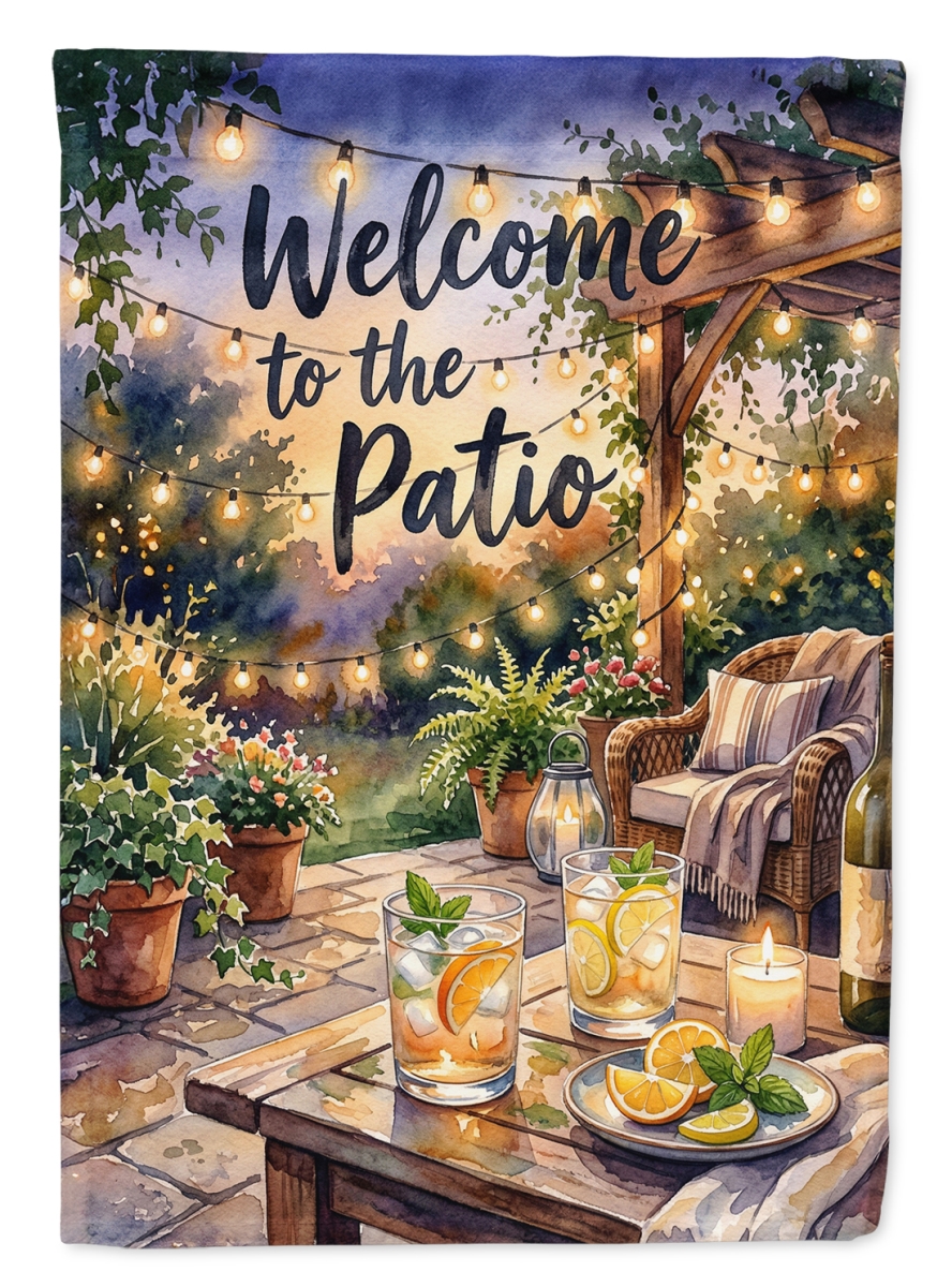 FNT1491CHF 40 x 28 in. Patio Welcome House Flag