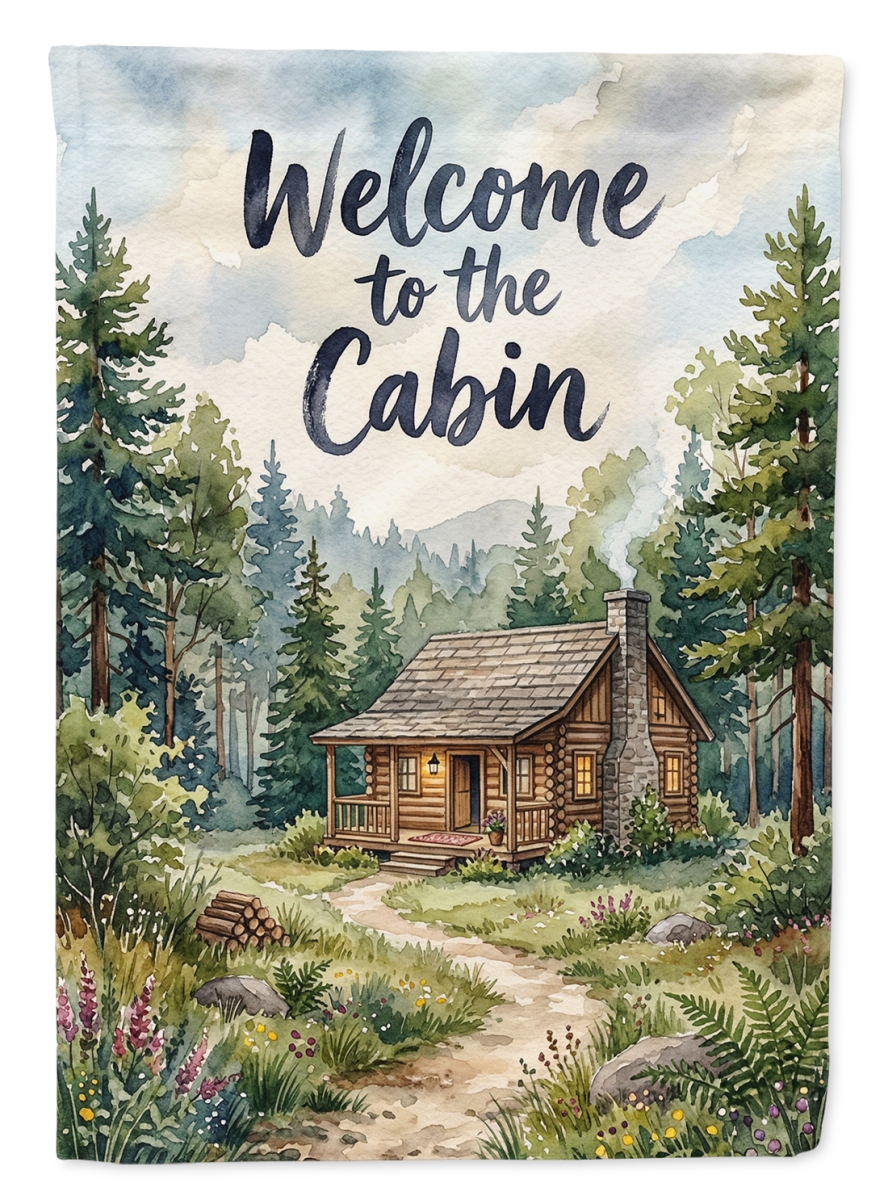 FNT1495CHF 40 x 28 in. Rustic Cabin Welcome House Flag