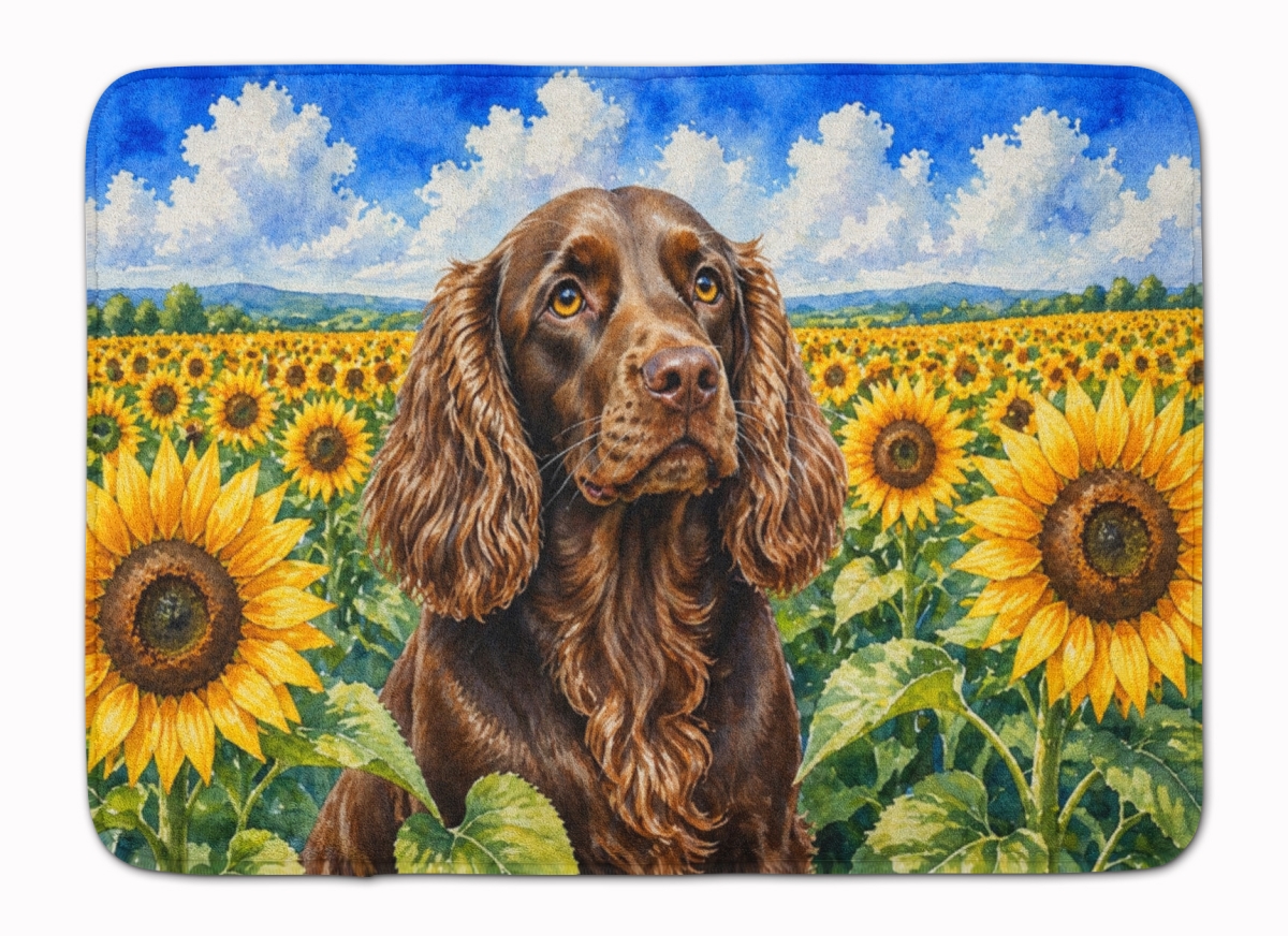 DAC6039RUG 19 x 27 in. Boykin Spaniel in Sunflowers Memory Foam Kitchen Mat