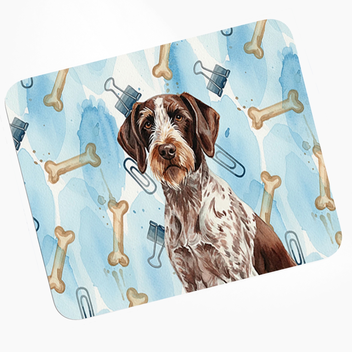 DAC9310MP 8 x 9.5 in. Roan German Wirehaired Pointer Coworker Mouse Pad, Heat Resistant Trivet Hot Pad