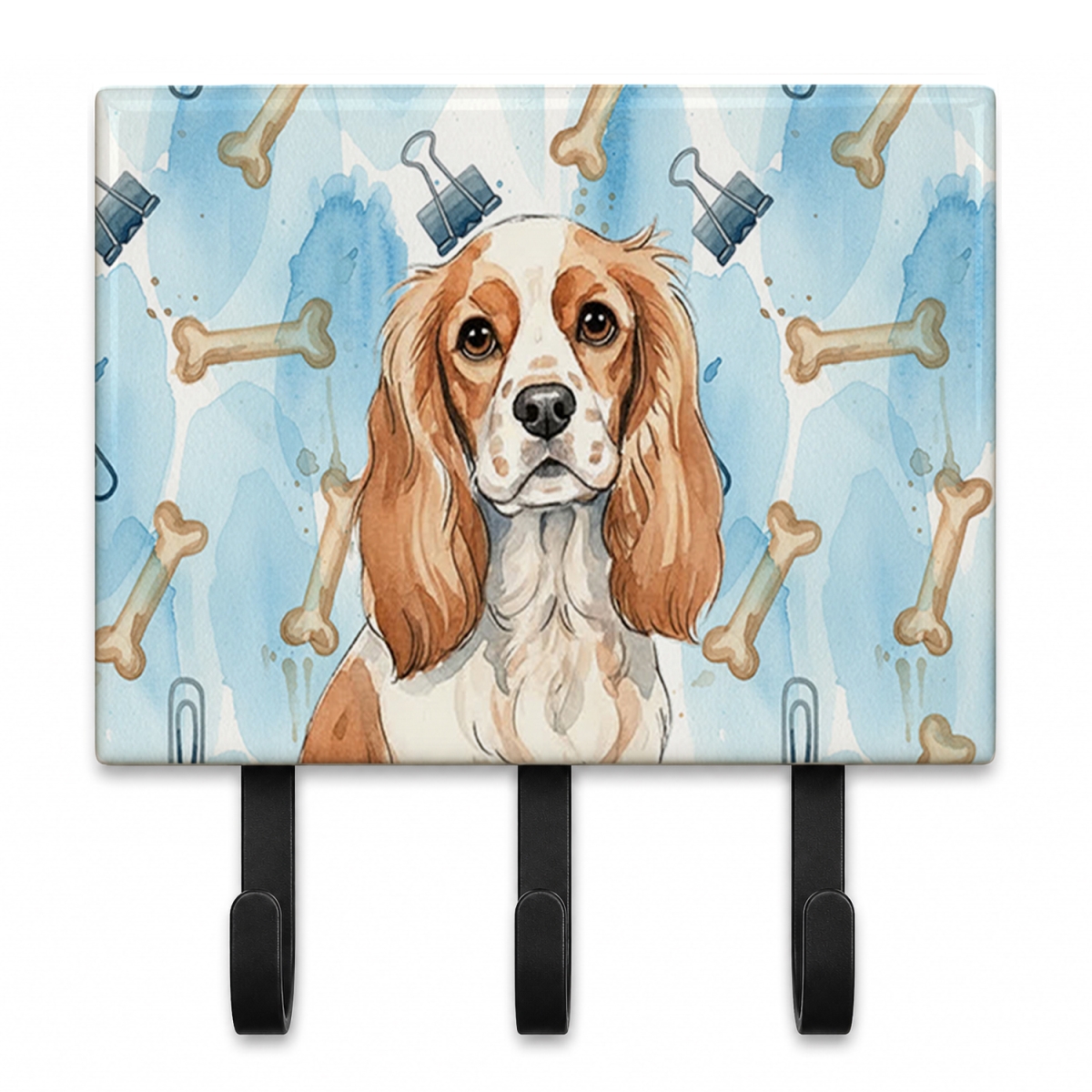 DAC9223TH68 9 x 6 in. Blenheim Cavalier Spaniel Coworker Leash or Key Holder