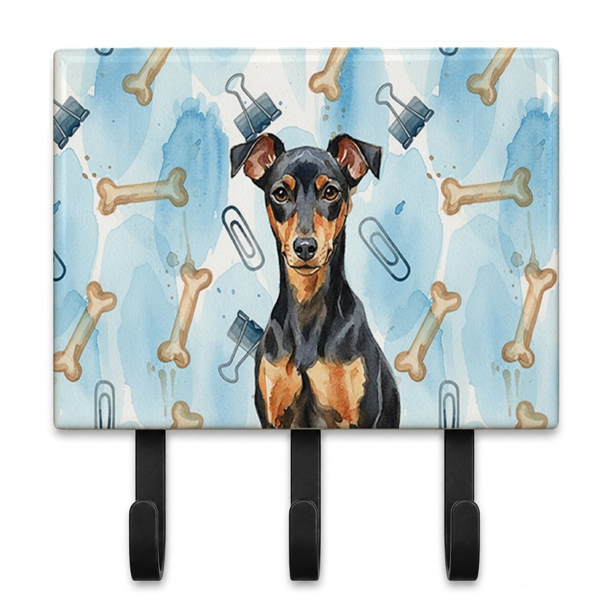 DAC9368TH68 9 x 6 in. Manchester Terrier Coworker Leash or Key Holder