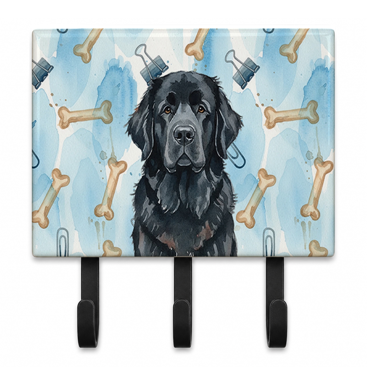 DAC9385TH68 9 x 6 in. Black  foundland Coworker Leash or Key Holder