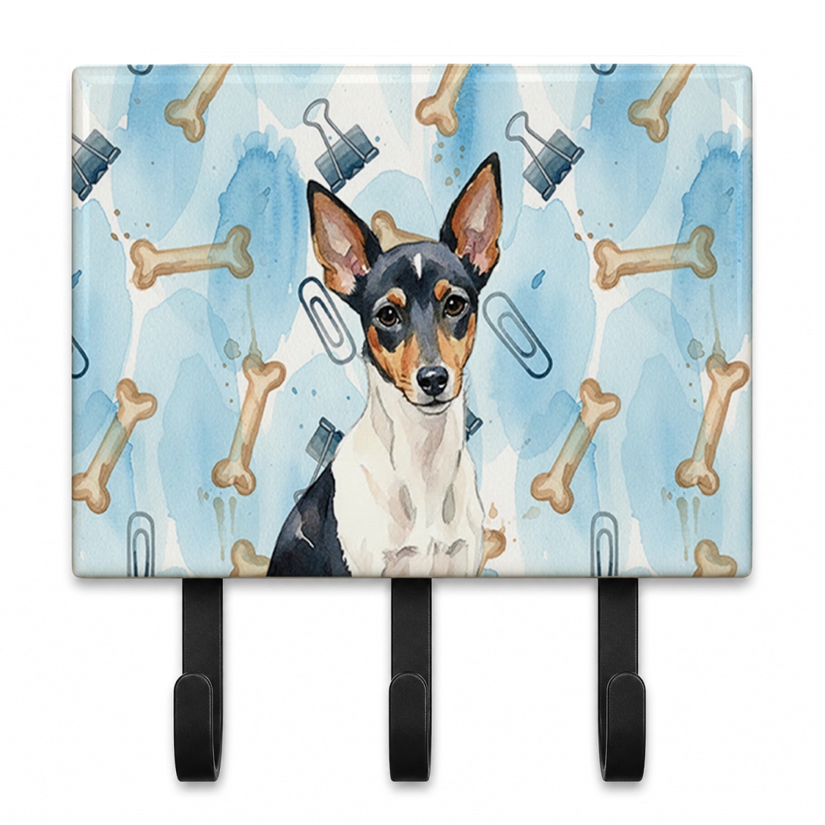DAC9507TH68 9 x 6 in. Toy Fox Terrier Coworker Leash or Key Holder