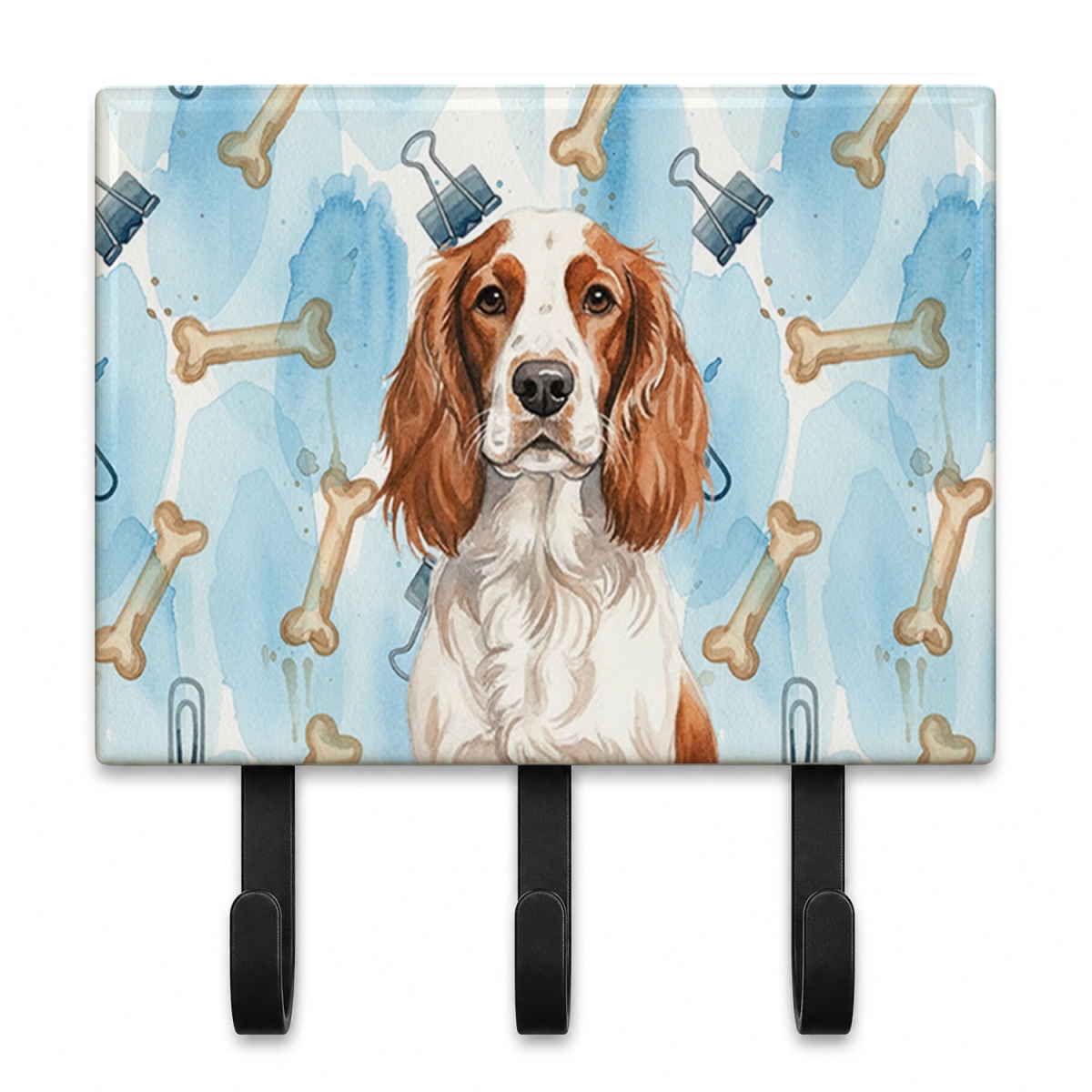 DAC9510TH68 9 x 6 in. Welsh Springer Spaniel Coworker Leash or Key Holder