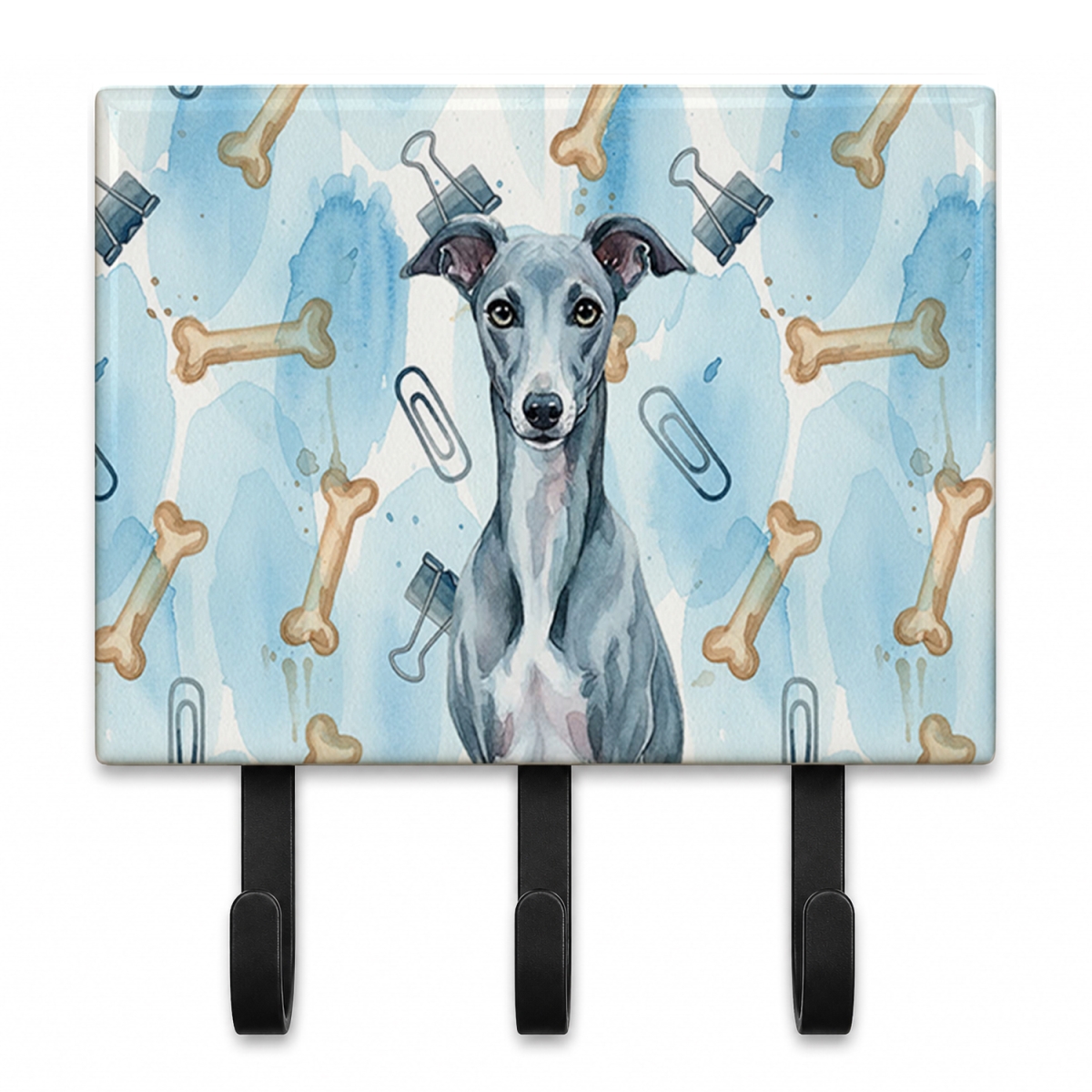 DAC9514TH68 9 x 6 in. Blue Whippet Coworker Leash or Key Holder