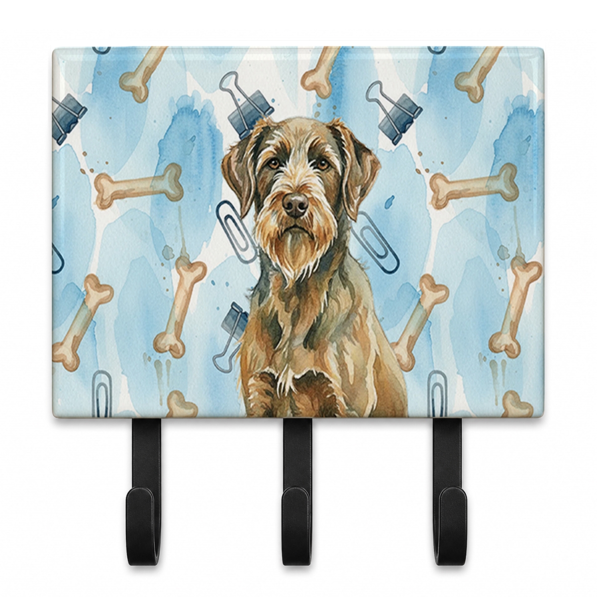 DAC9520TH68 9 x 6 in. Wirehaired Pointing Griffon Coworker Leash or Key Holder
