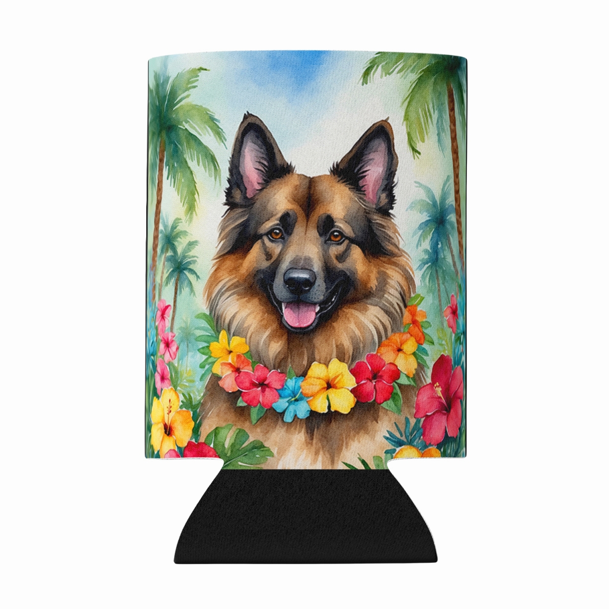 DAC6368CC 5 x 3 in. Belgian Tervuren Luau Can or Bottle Hugger