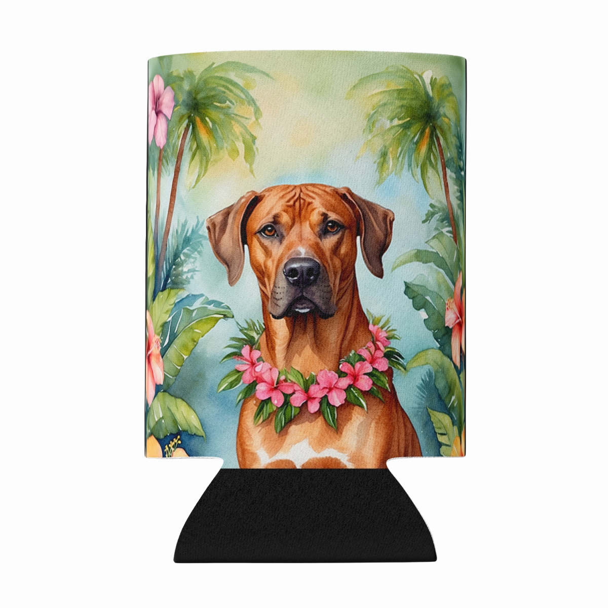 DAC6507CC 5 x 3 in. Rhodesian Ridgeback Luau Can or Bottle Hugger