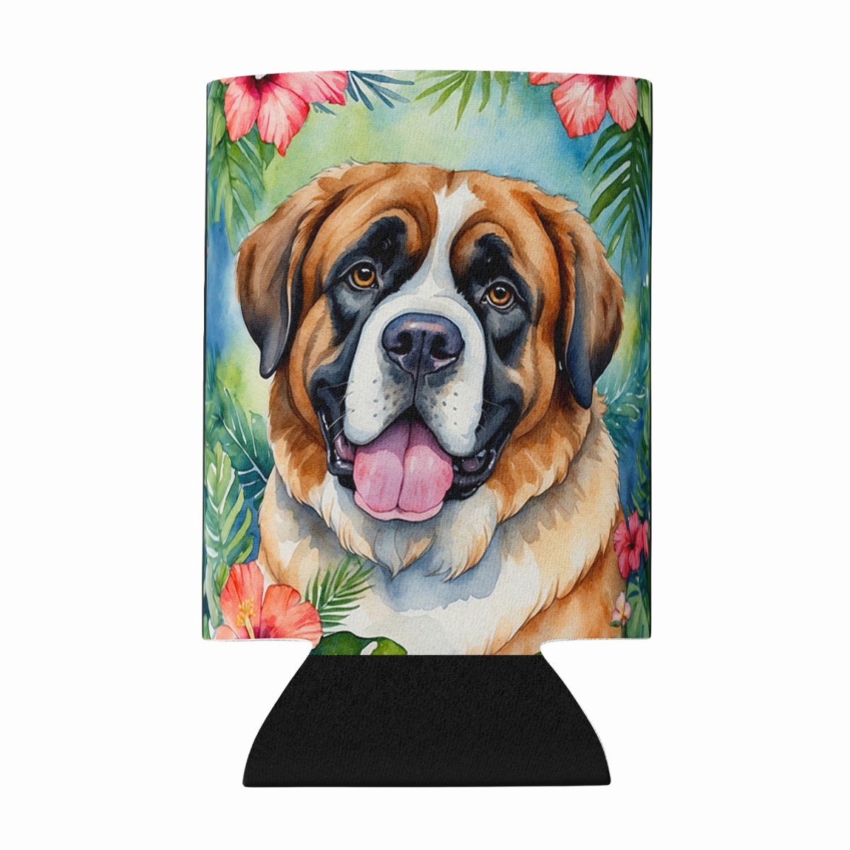 DAC6510CC 5 x 3 in. Saint Bernard Luau Can or Bottle Hugger