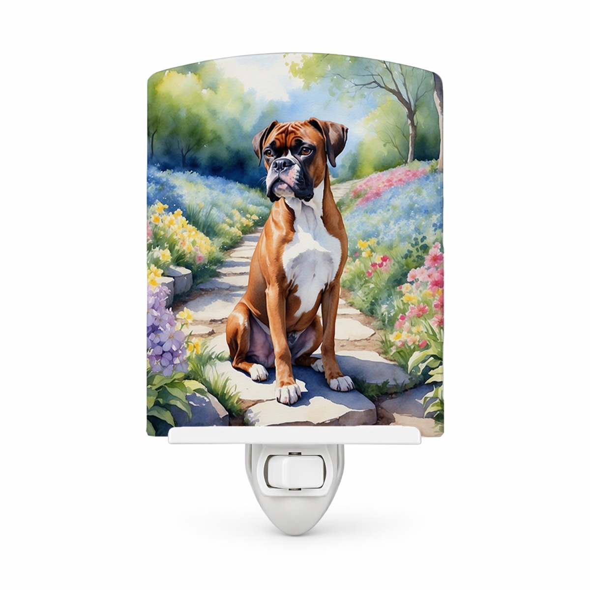 DAC6582CNL 6 x 4 in. Boxer Spring Path Ceramic Night Light