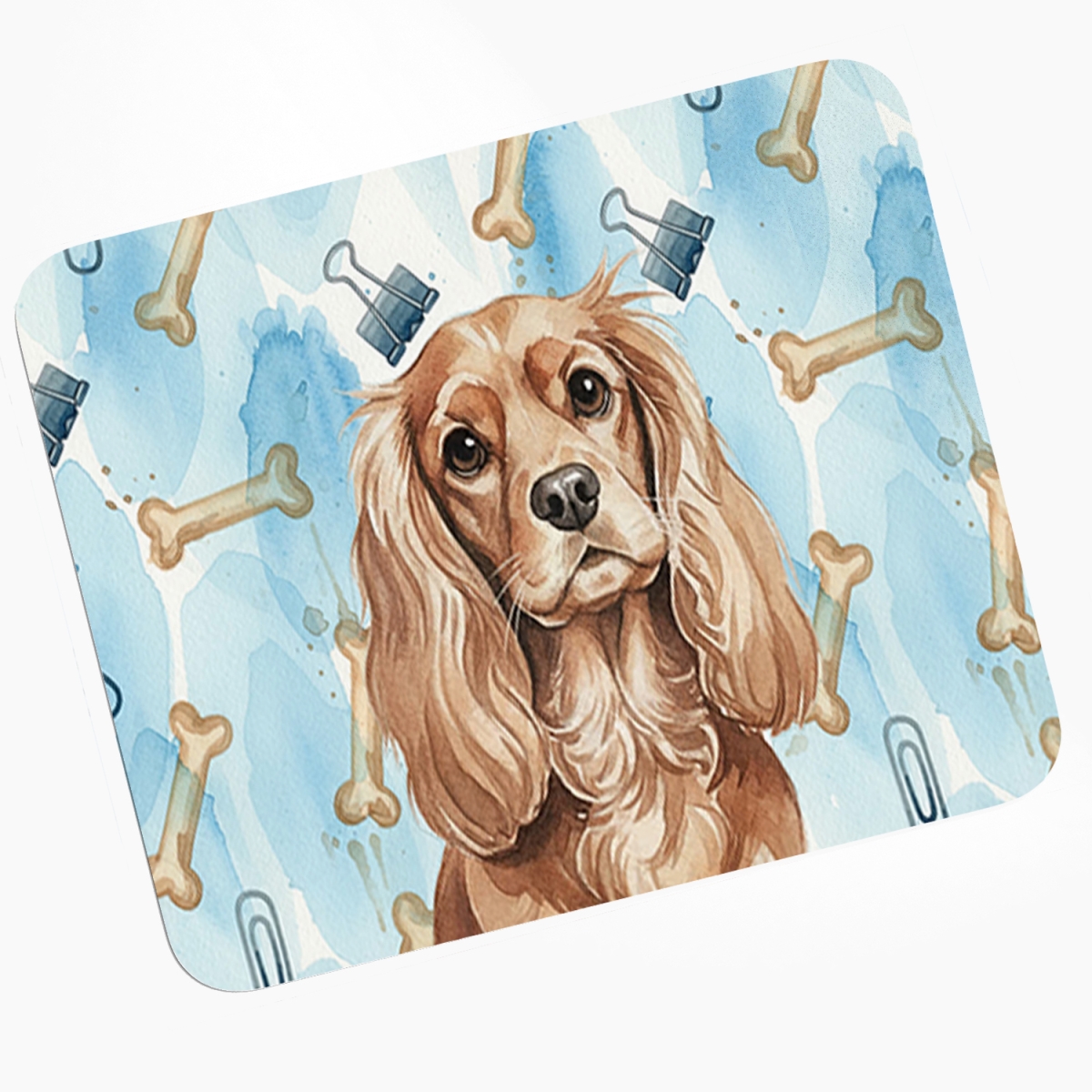 DAC9224MP 8 x 9.5 in. Ruby Cavalier Spaniel Coworker Mouse Pad, Heat Resistant Trivet Hot Pad