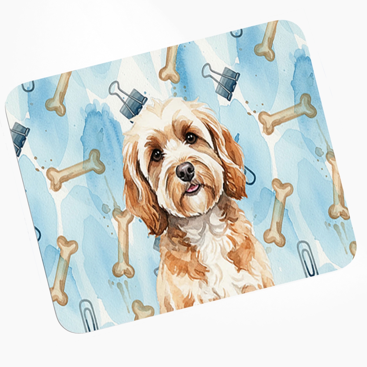 DAC9226MP 8 x 9.5 in. Cavapoo Coworker Mouse Pad, Heat Resistant Trivet Hot Pad