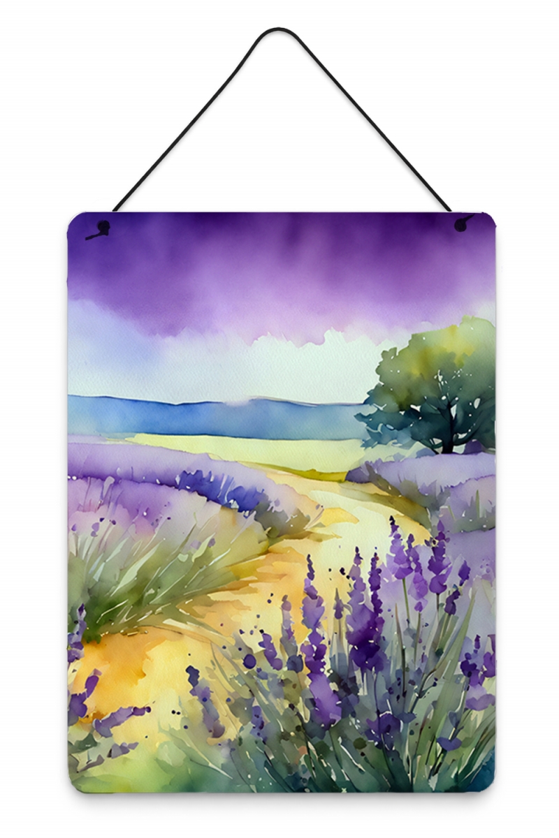 DAC1582DS1216 16 x 12 in. Lavender in Watercolor Wall or Door Hanging Prints Metal Wall Art