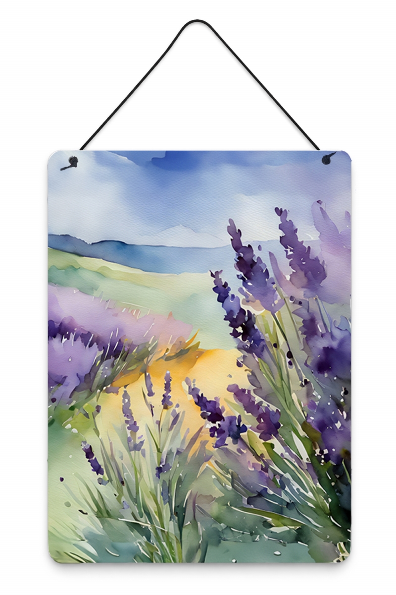 DAC1583DS1216 16 x 12 in. Lavender in Watercolor Wall or Door Hanging Prints Metal Wall Art
