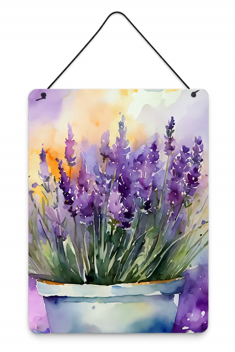 DAC1584DS1216 16 x 12 in. Lavender in Watercolor Wall or Door Hanging Prints Metal Wall Art