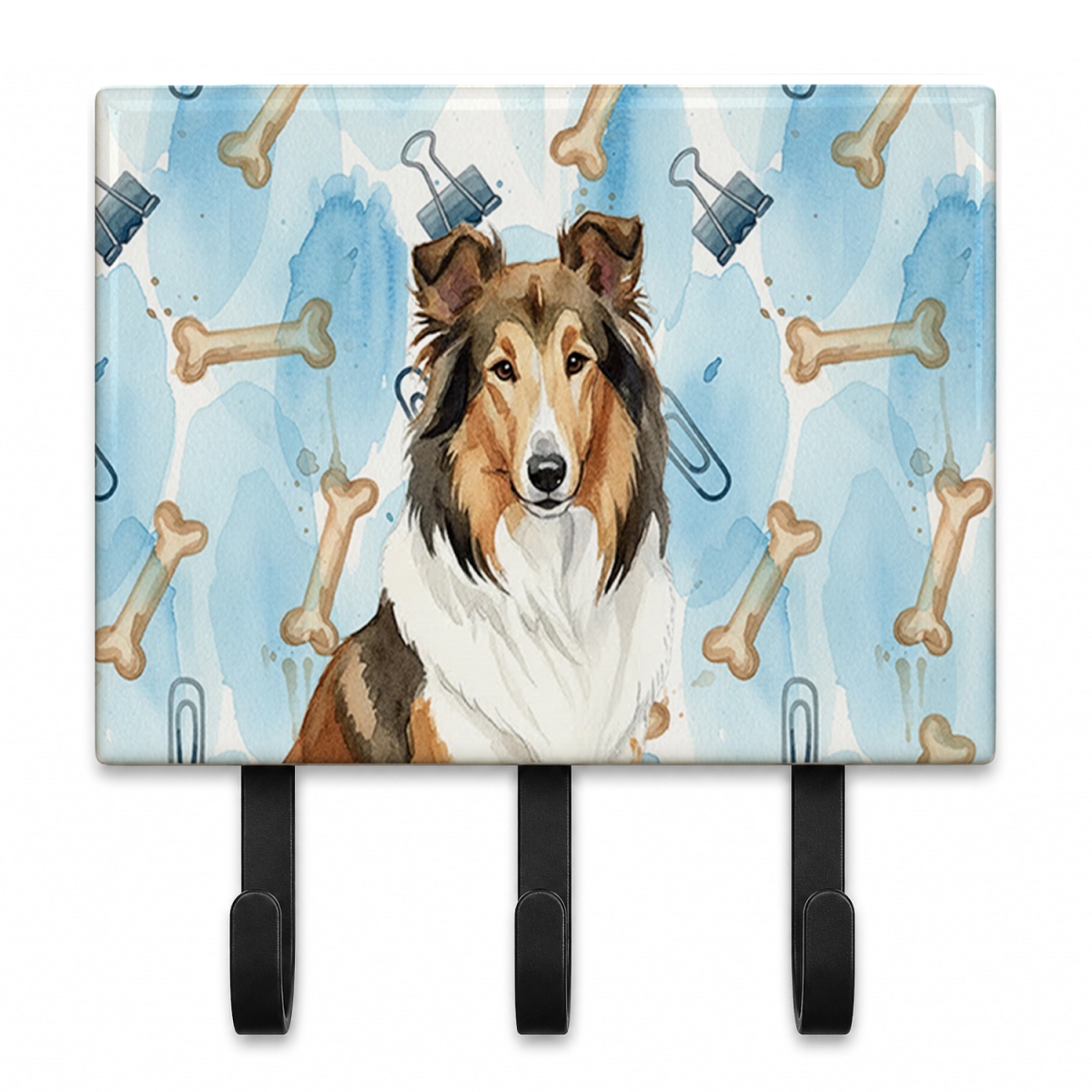 DAC9245TH68 9 x 6 in. Collie Coworker Leash or Key Holder