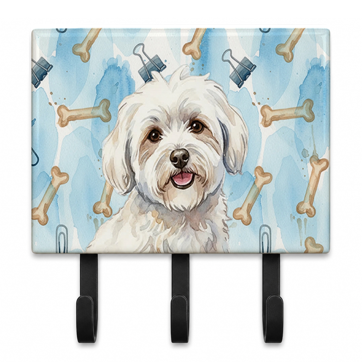 DAC9249TH68 9 x 6 in. Coton De Tulear Coworker Leash or Key Holder