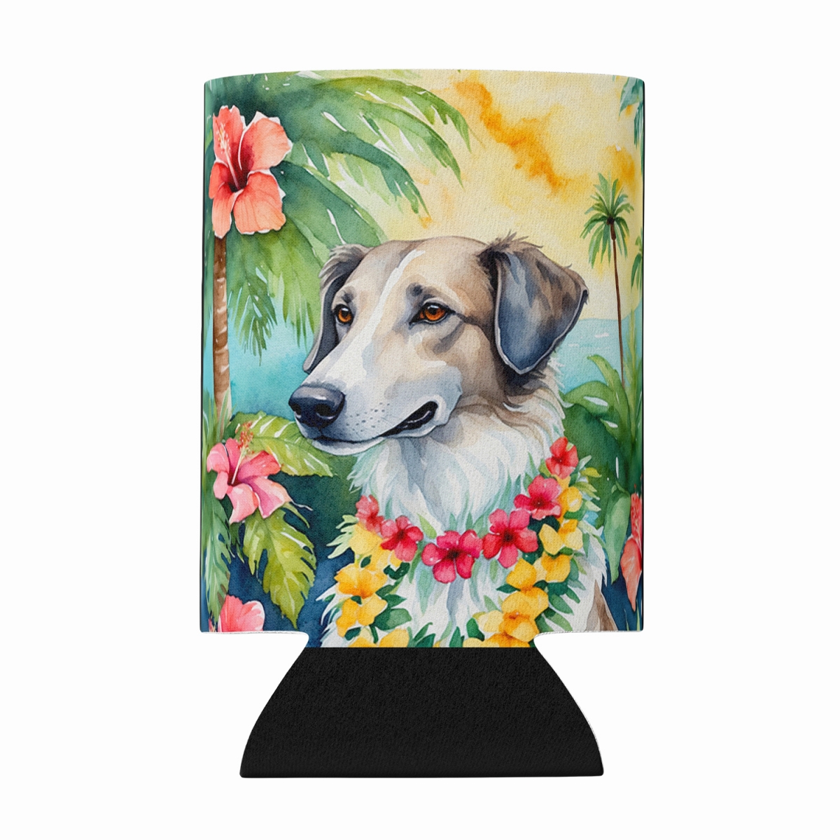 DAC6380CC 5 x 3 in. Borzoi Luau Can or Bottle Hugger