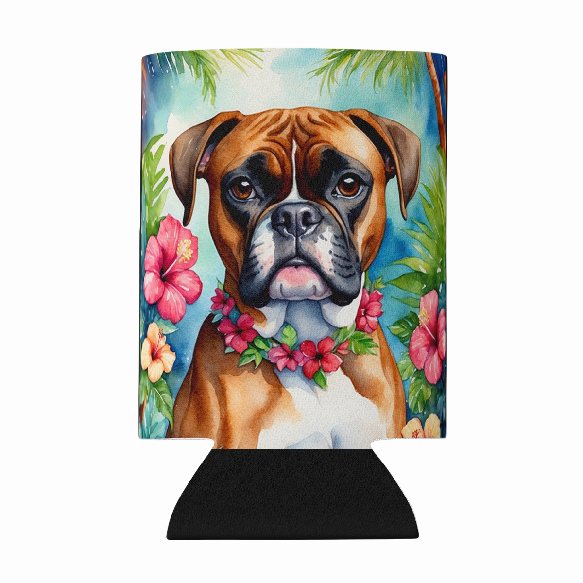 DAC6388CC 5 x 3 in. Boxer Luau Can or Bottle Hugger
