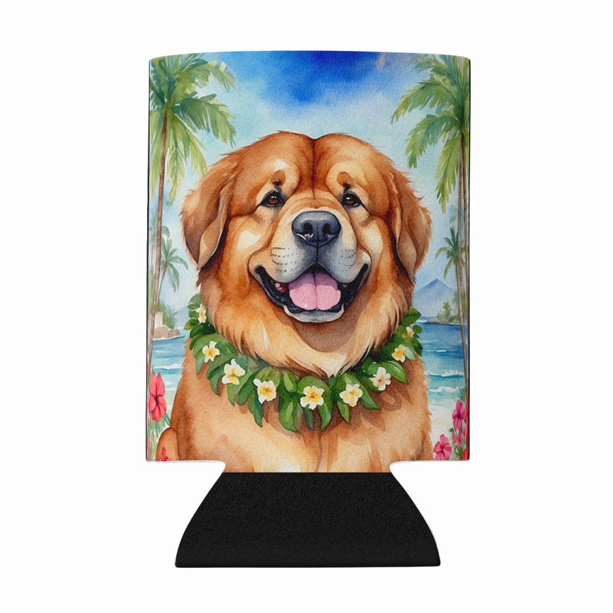 DAC6527CC 5 x 3 in. Tibetan Mastiff Luau Can or Bottle Hugger
