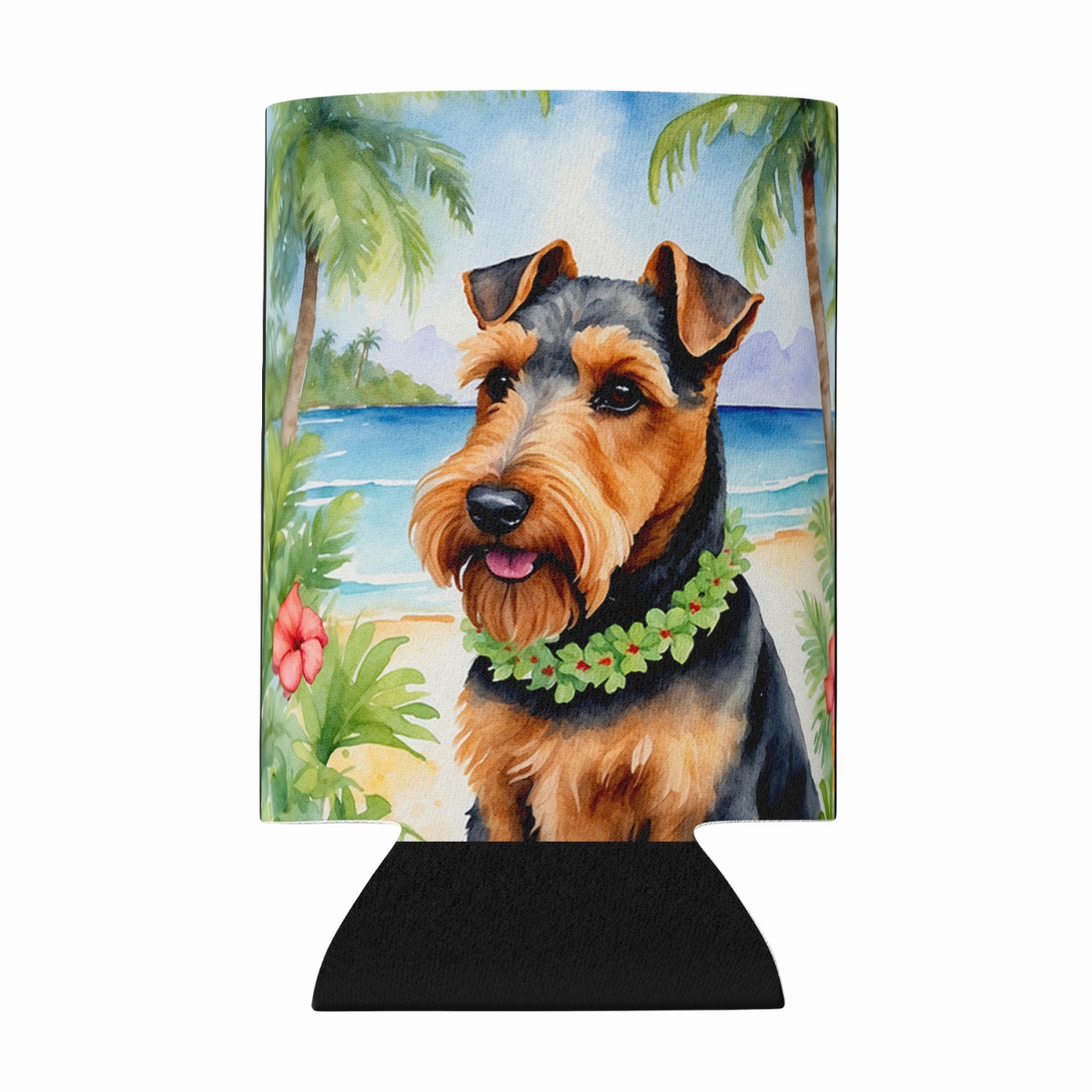 DAC6533CC 5 x 3 in. Welsh Terrier Luau Can or Bottle Hugger