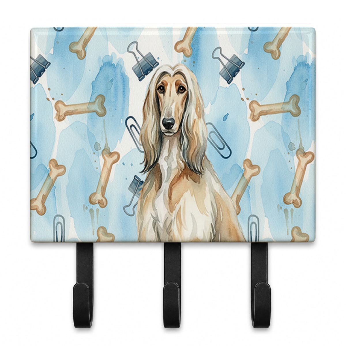 DAC9126TH68 9 x 6 in. Afghan Hound Coworker Leash or Key Holder