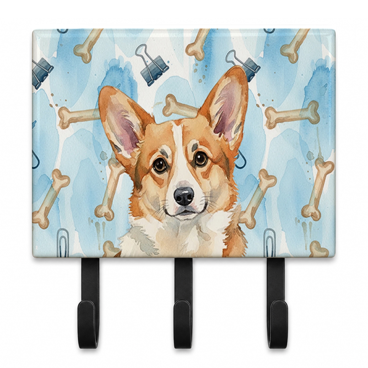 DAC9414TH68 9 x 6 in. Corgi Coworker Leash or Key Holder