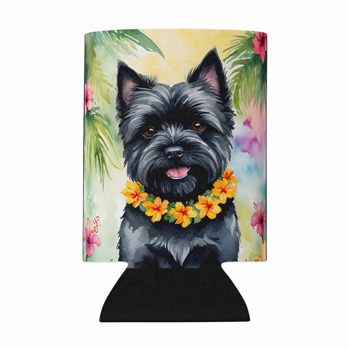 DAC6397CC 5 x 3 in. Cairn Terrier Luau Can or Bottle Hugger