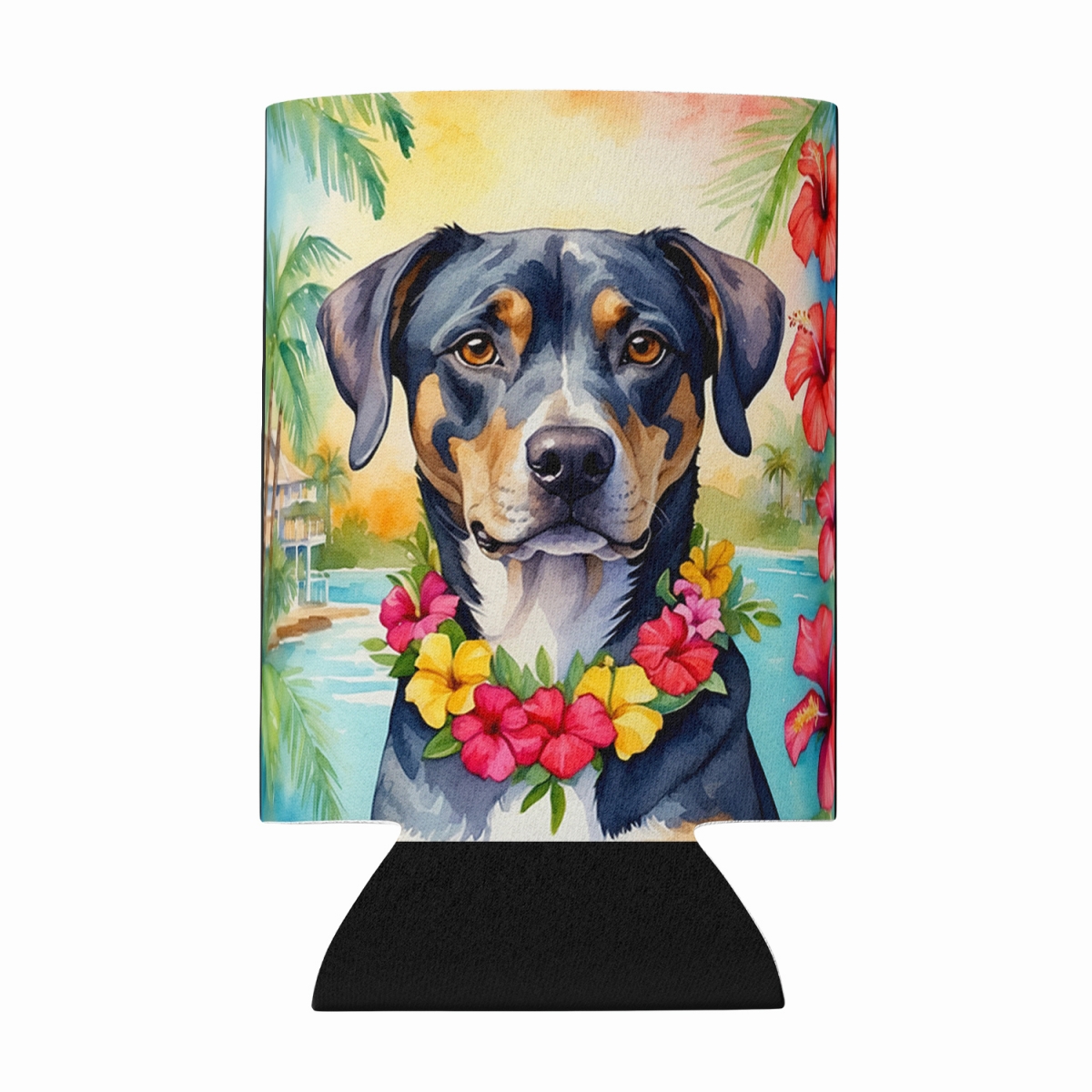 DAC6399CC 5 x 3 in. Catahoula Luau Can or Bottle Hugger