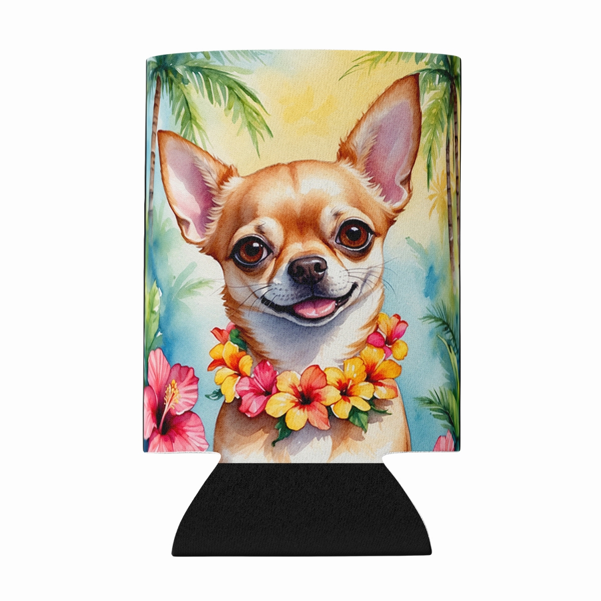 DAC6404CC 5 x 3 in. Chihuahua Luau Can or Bottle Hugger